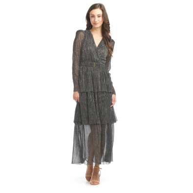 Long sleeves tiered dress