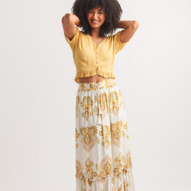 Maxi Skirt in Yellow